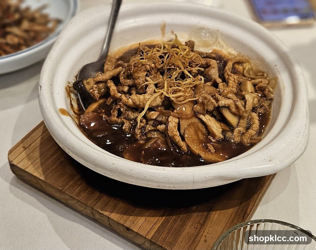 Braised Pork and Mushroom Dish