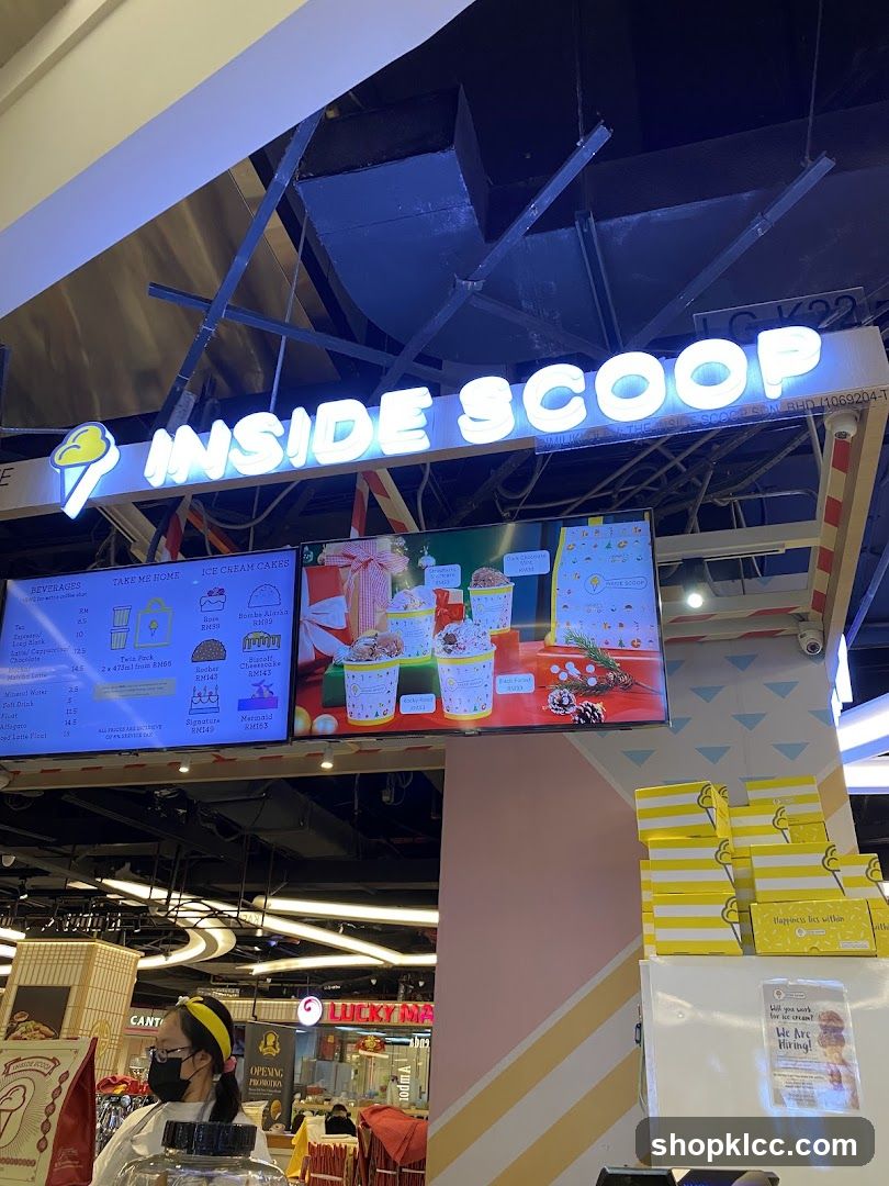 Inside Scoop Ice Cream Shop