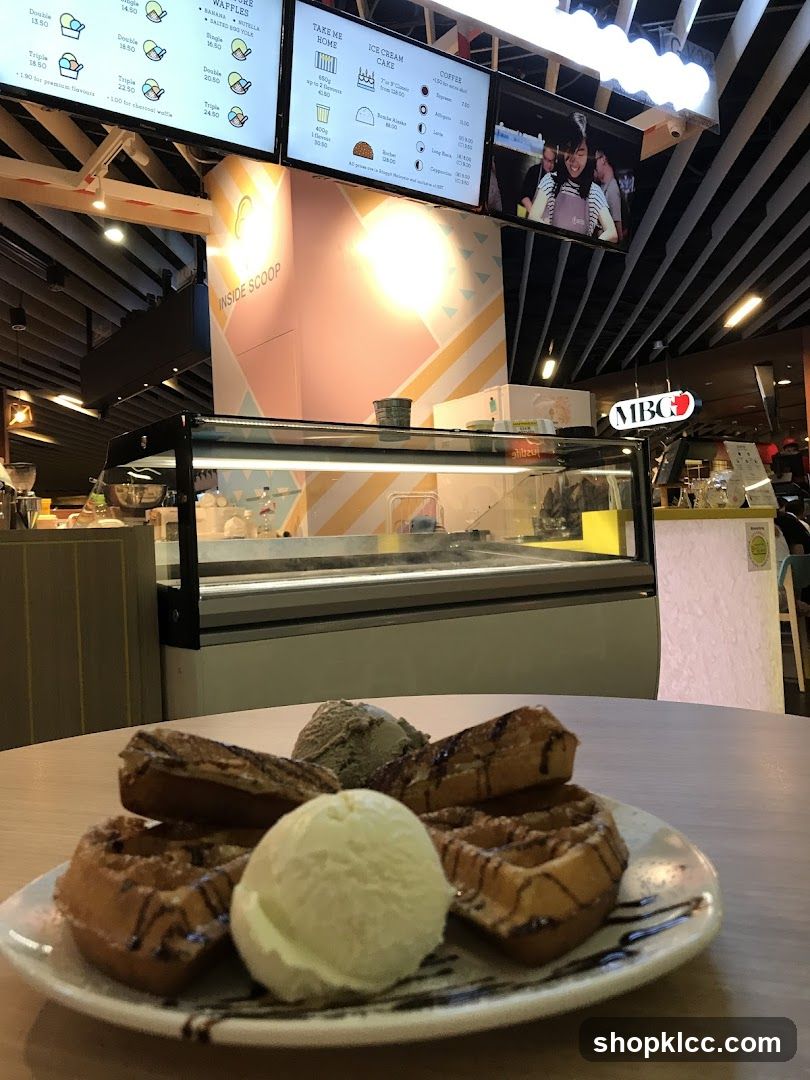 Ice Cream and Waffles
