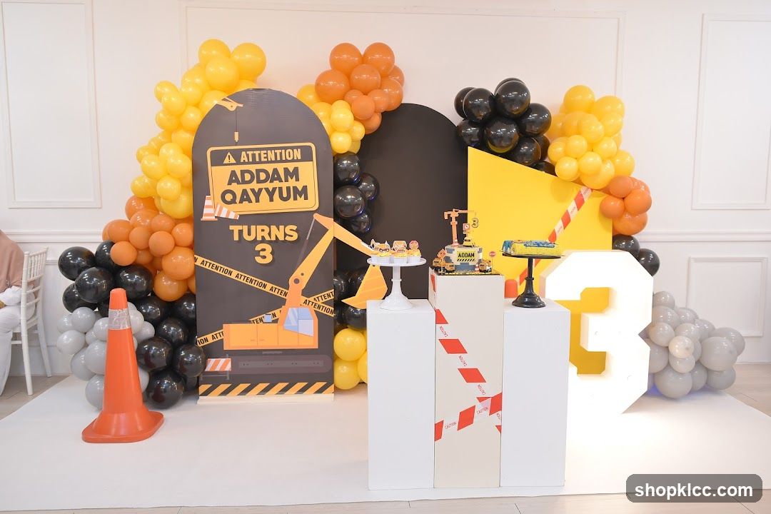 Construction Themed Birthday Party Decor