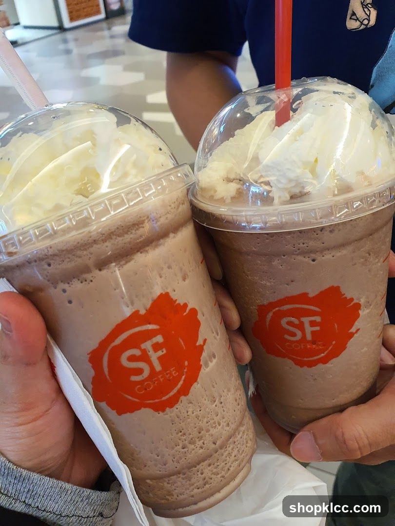 Two Chocolate Frappes