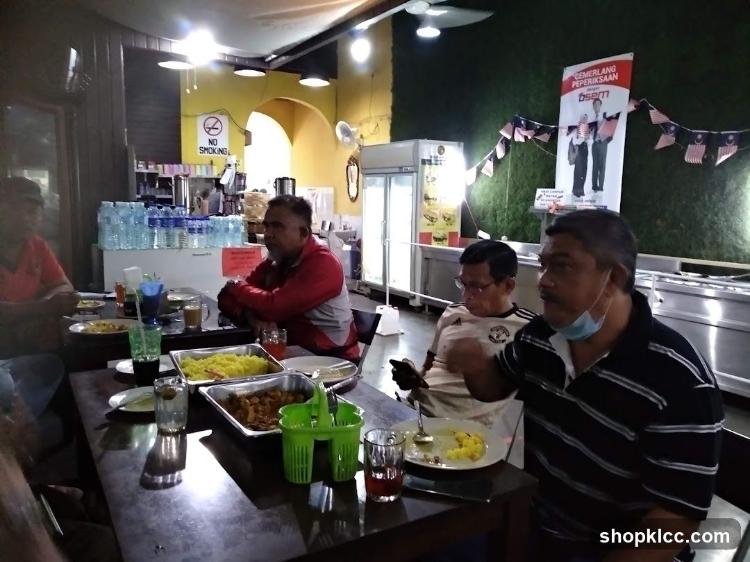 Diners at a restaurant