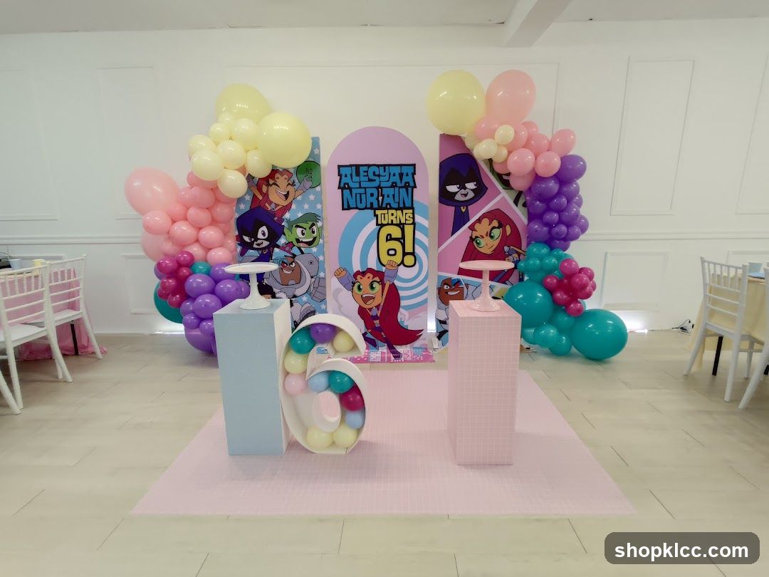 Teen Titans Birthday Decor