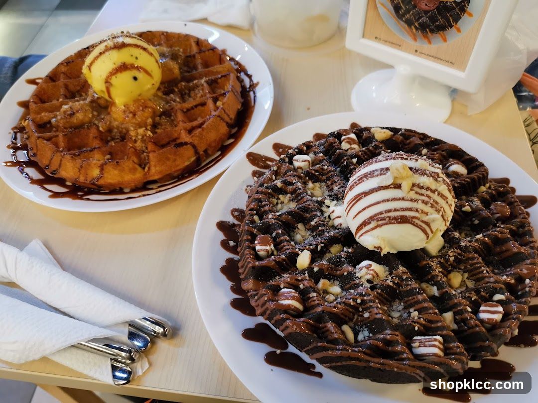 Waffles with Ice Cream