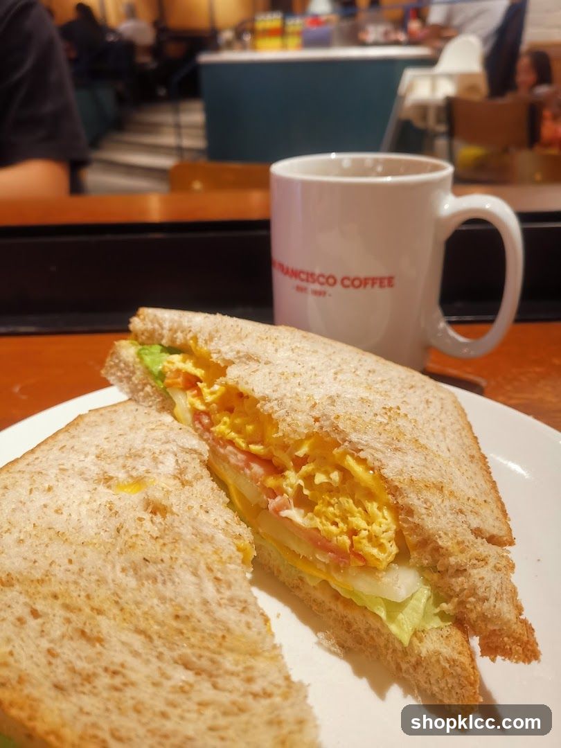 Sandwich and Coffee