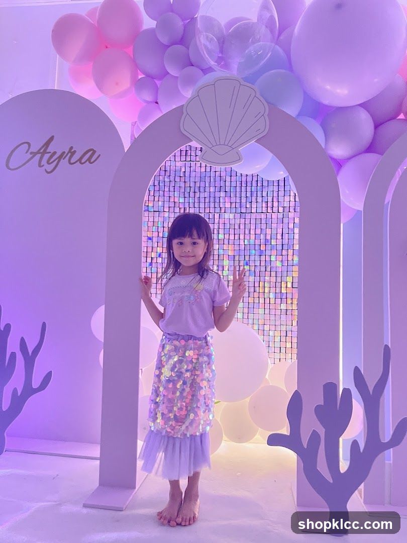 Mermaid Themed Birthday Party Setup