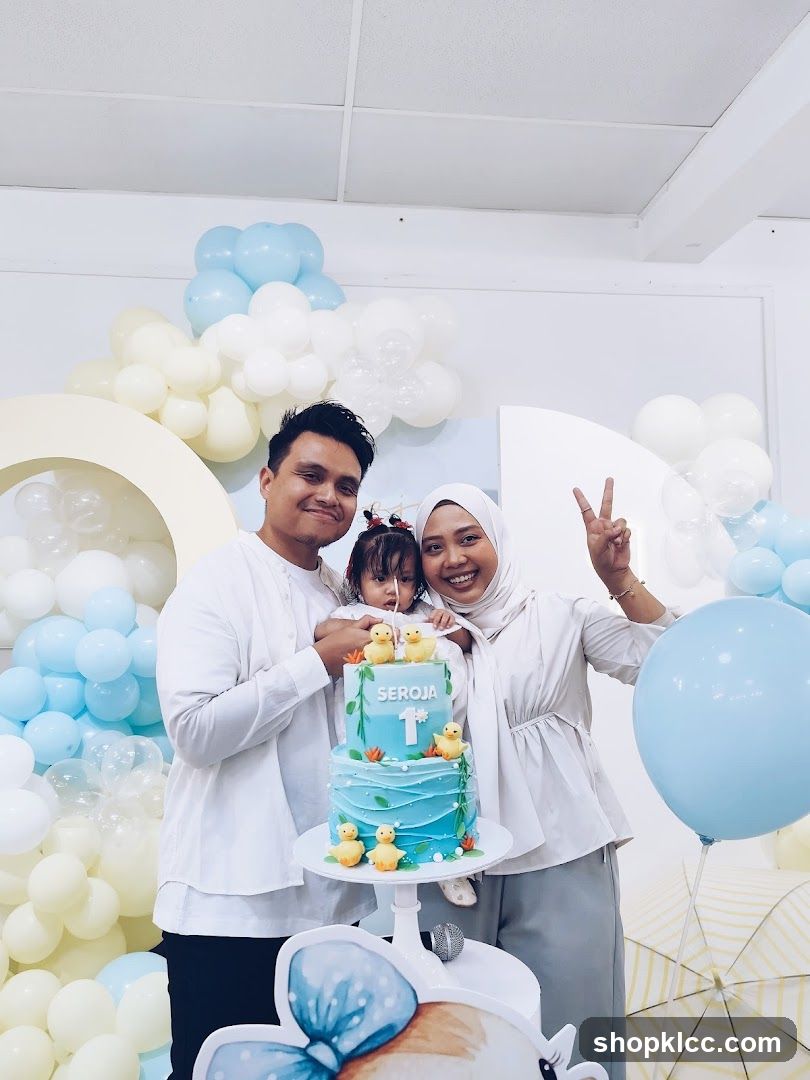 Family celebrating a birthday