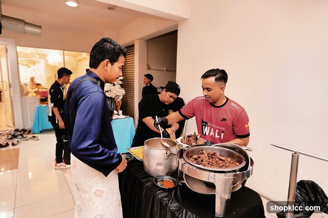 Catering service at an event