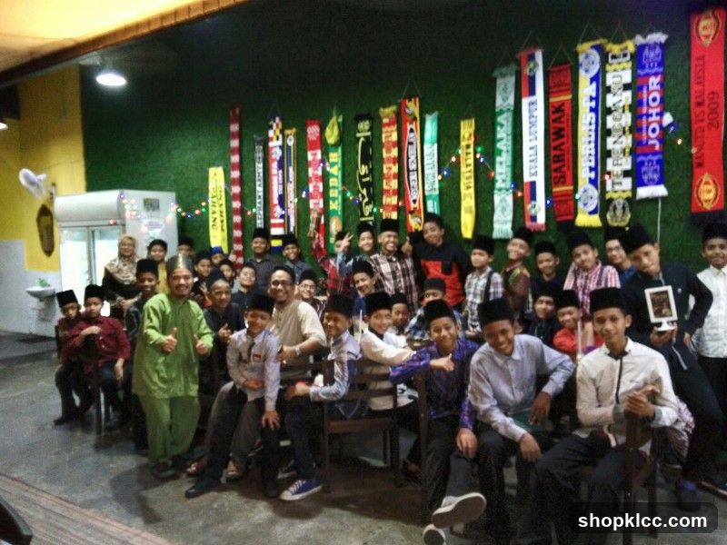 Group of boys with scarves