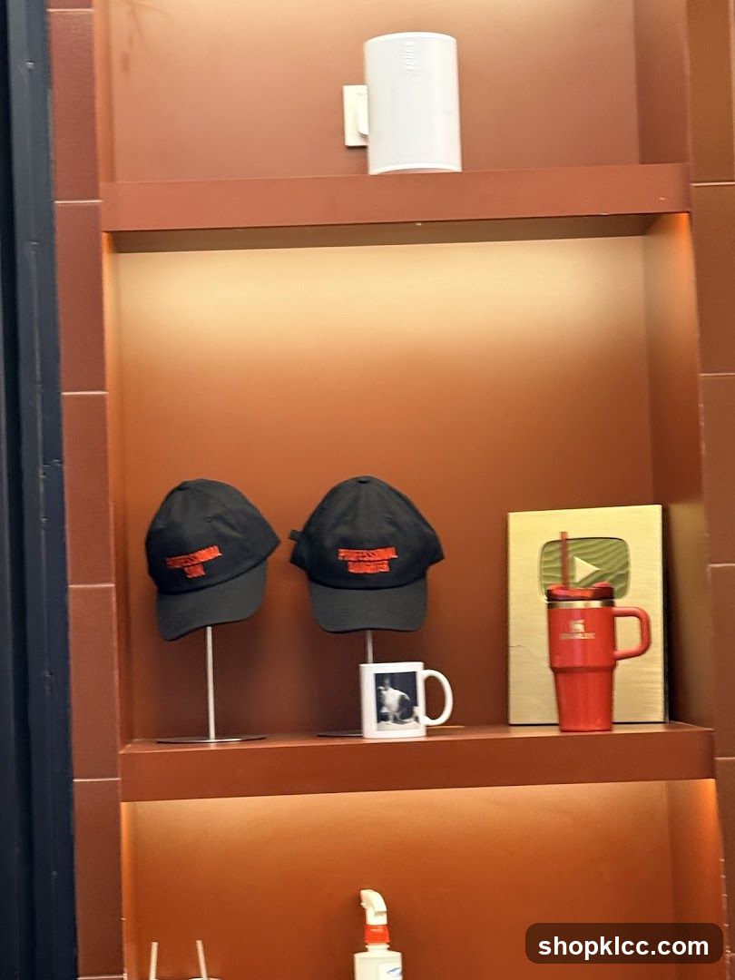 Display shelf with merchandise