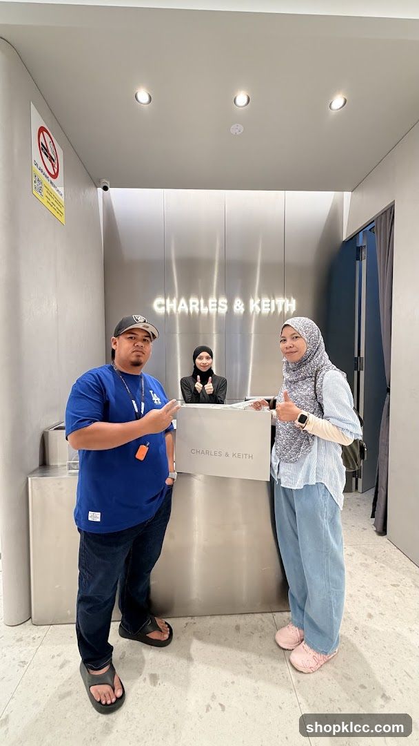 Customers at Charles & Keith Counter