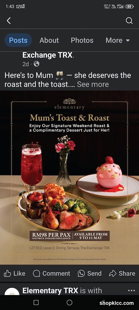 Mum's Toast & Roast Promotion