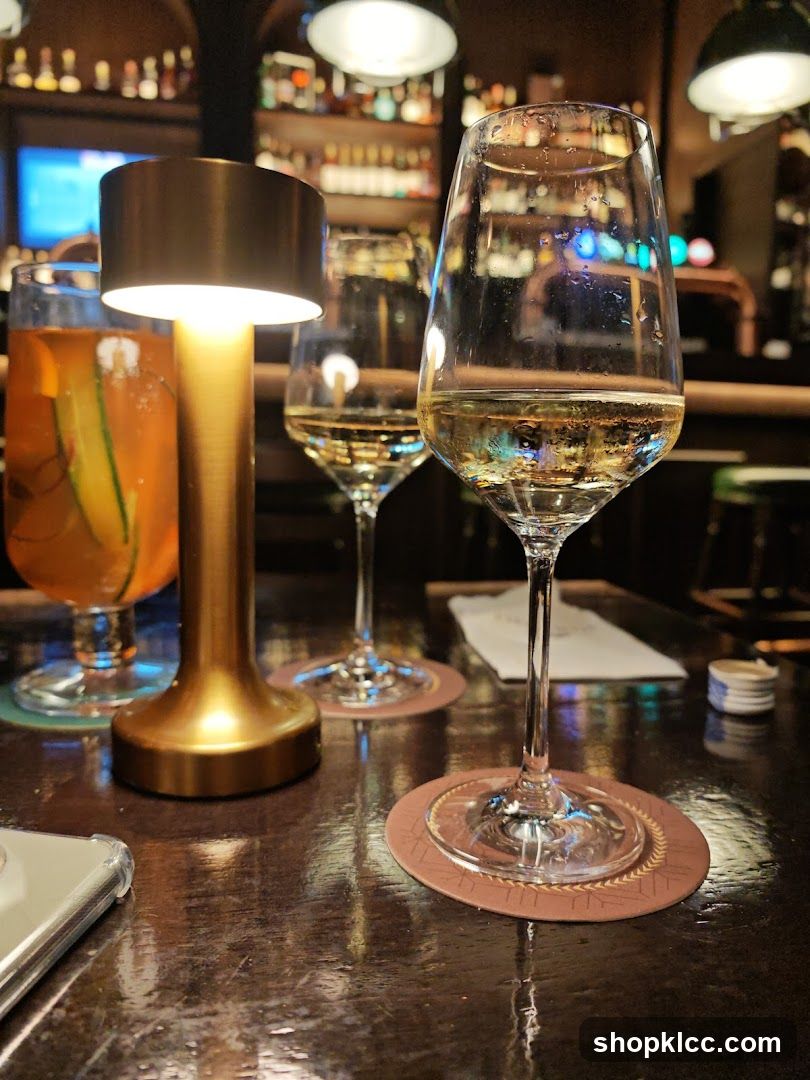 Drinks on a Bar Table