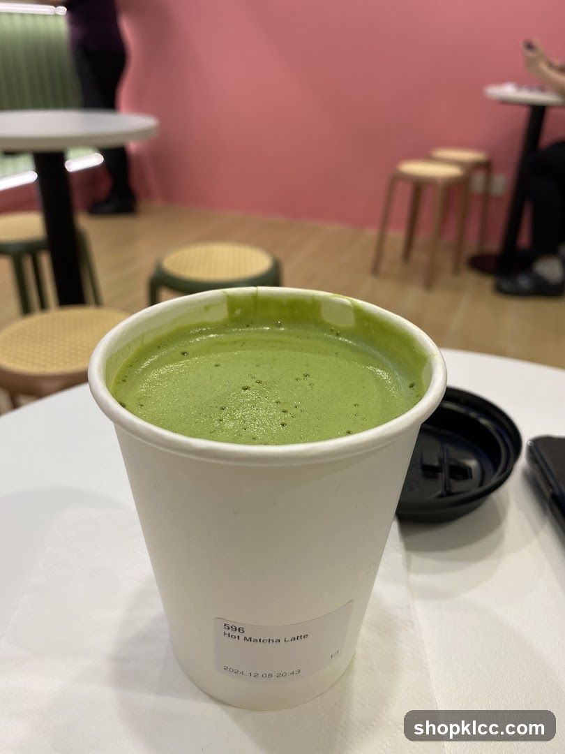 Hot Matcha Latte