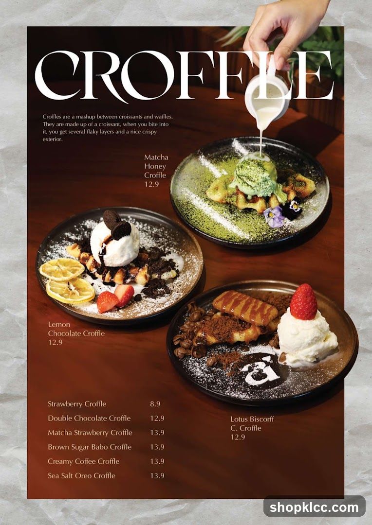 Croffle Menu