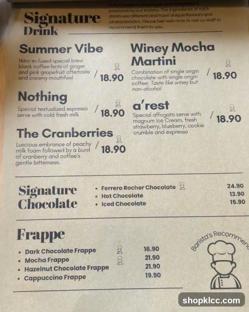 Signature Drink