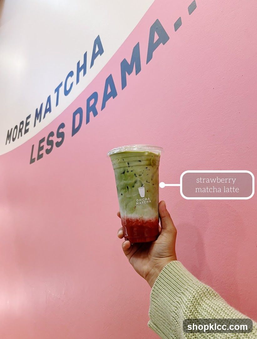 Strawberry Matcha Latte