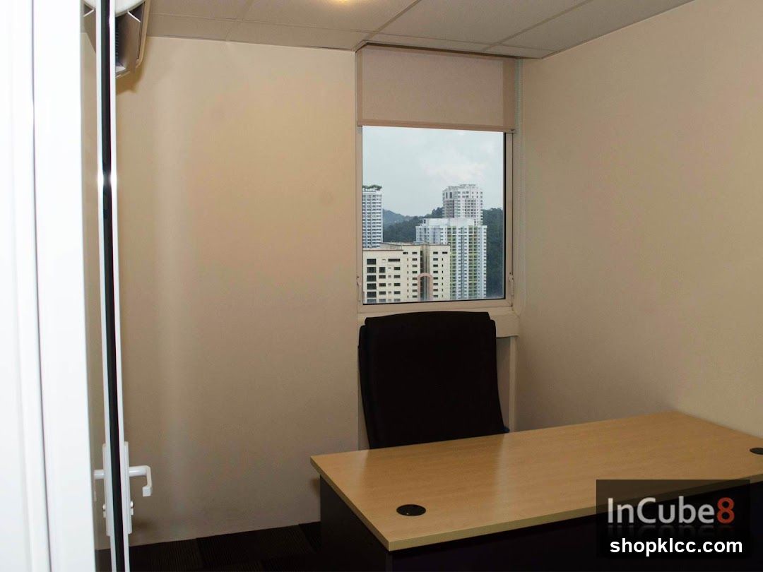 Office Interior with City View
