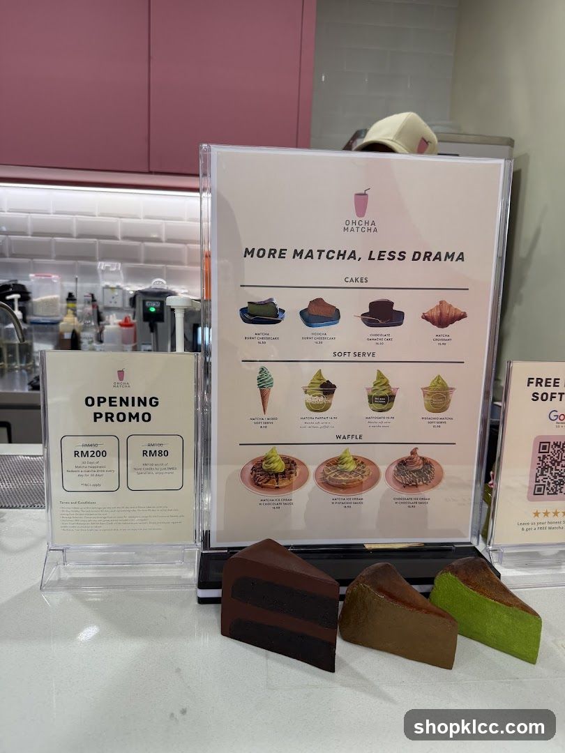 Menu and promotional materials