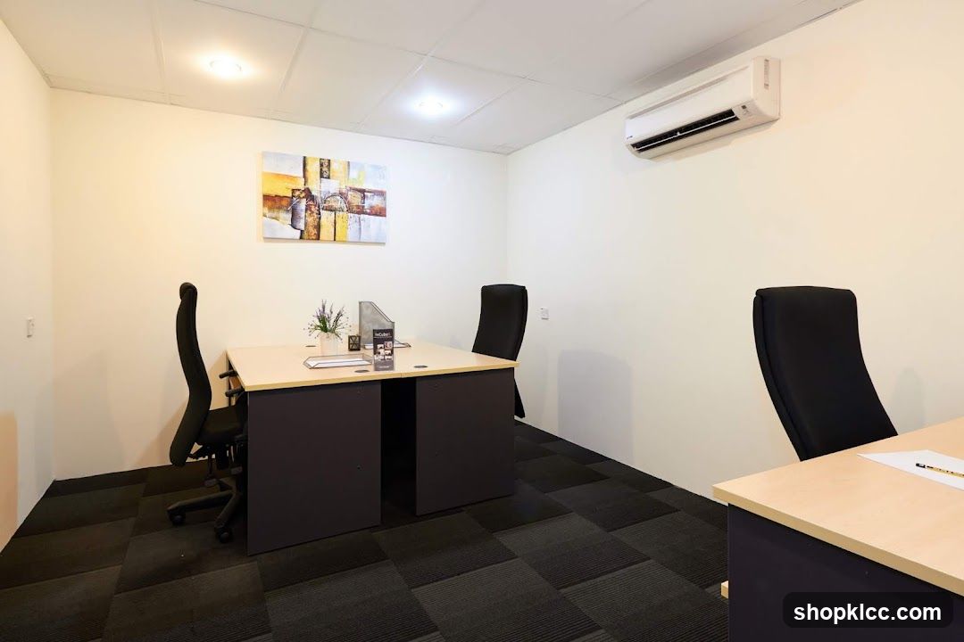 Office Interior with Desk and Chairs