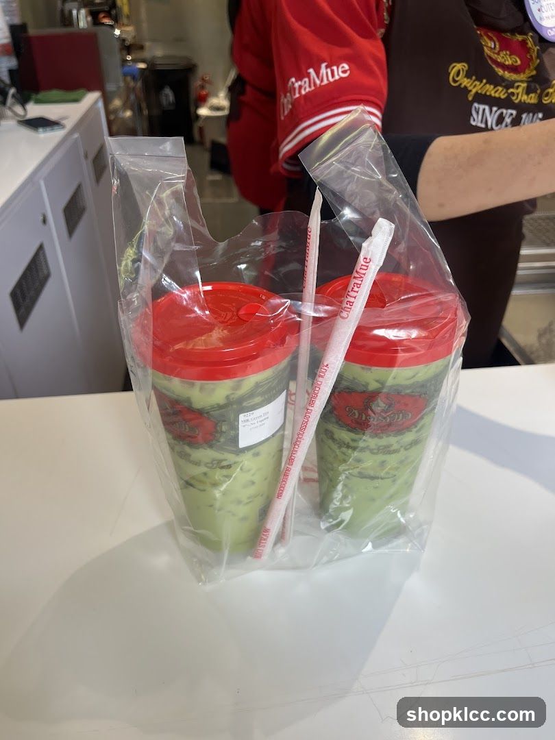 Two Thai Iced Teas in a Bag