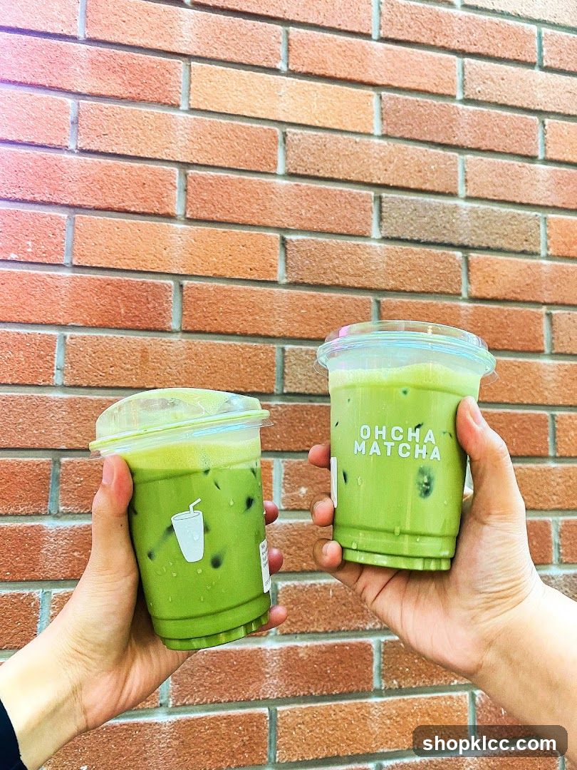 Two Matcha Drinks