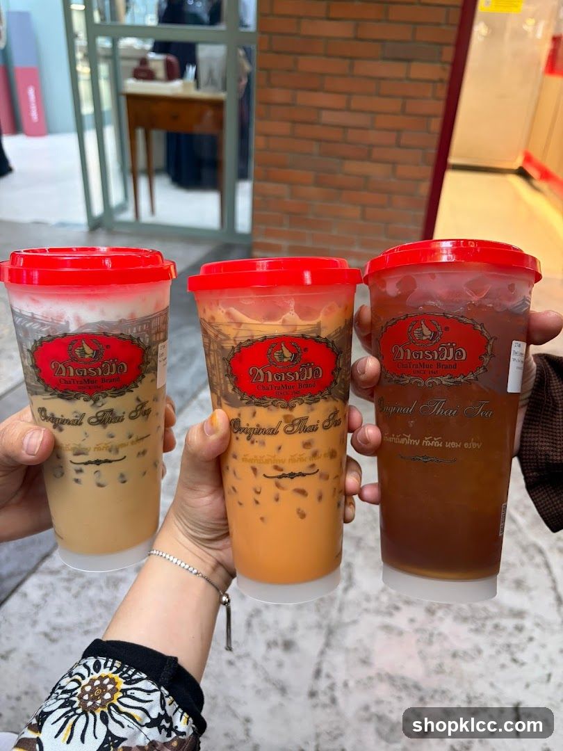 Three Thai Iced Teas