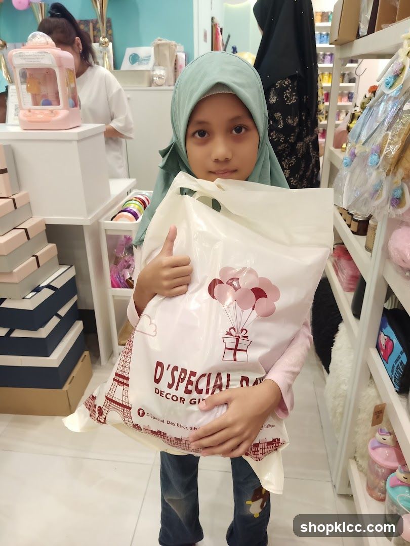 Girl holding a shopping bag