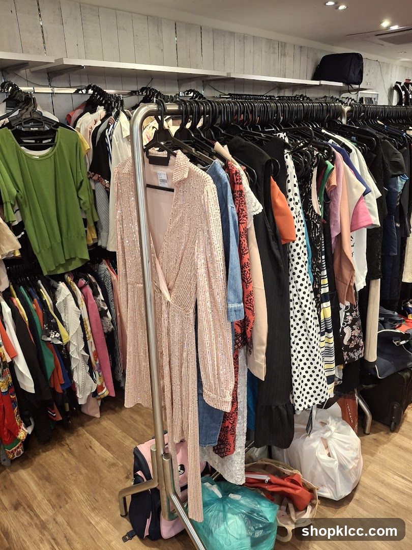Clothing Racks in a Store