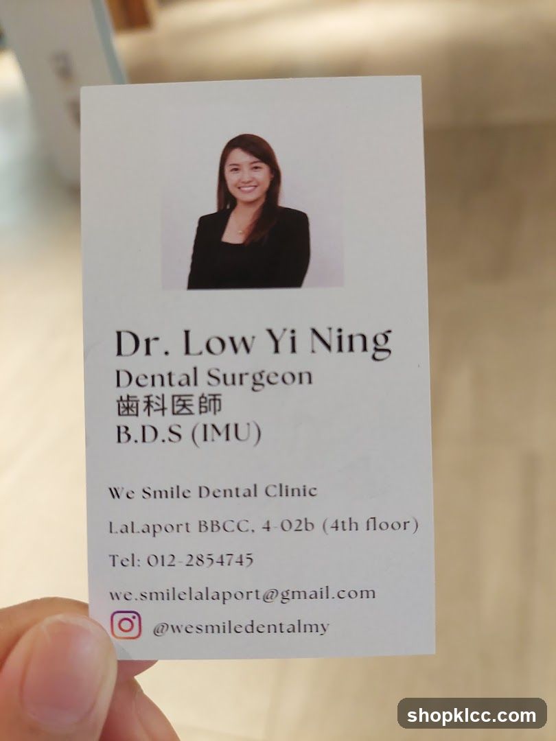 Dr. Low Yi Ning Business Card