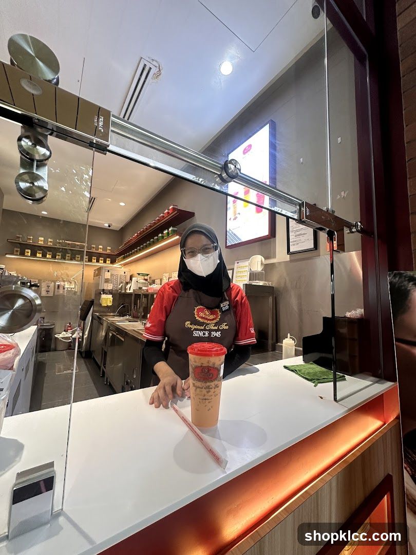 Tea Shop Counter with Staff