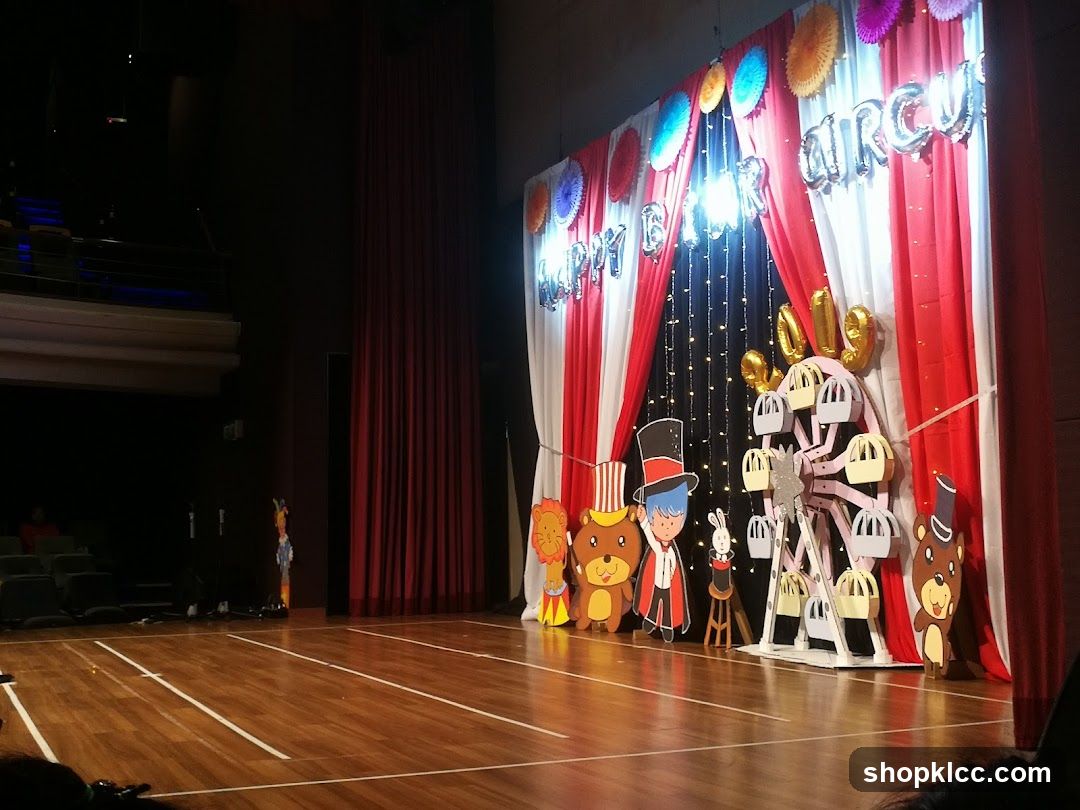 Circus Themed Birthday Party Stage Decoration