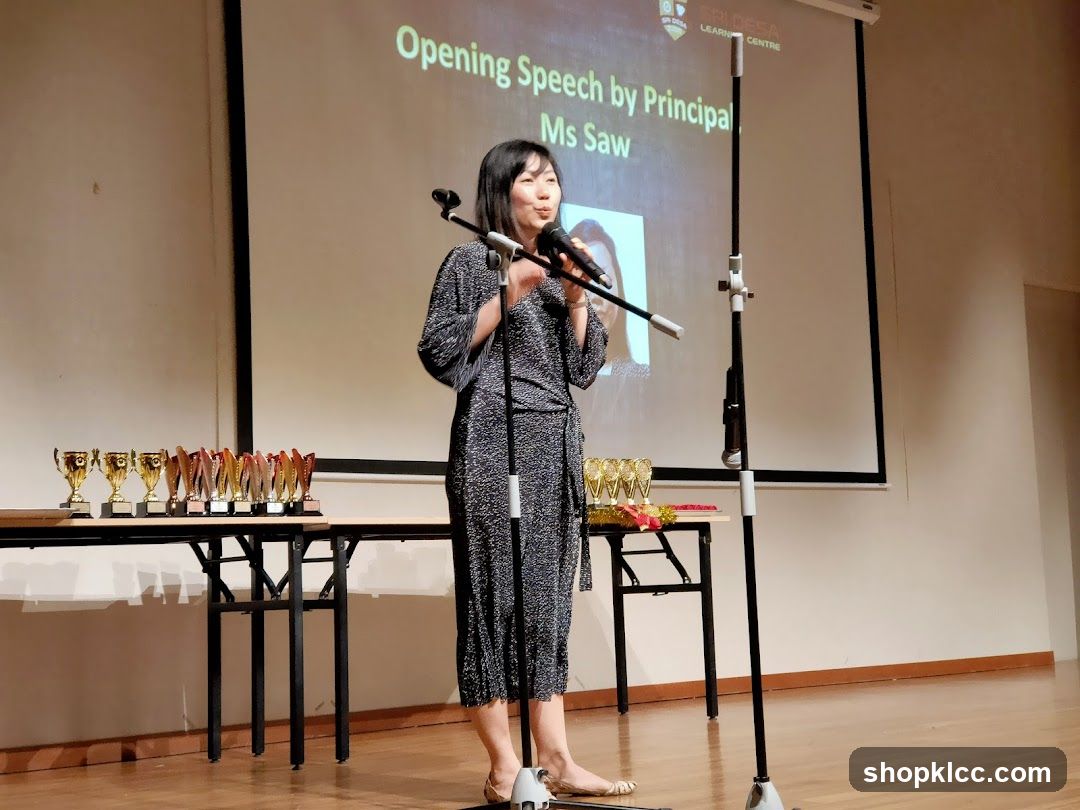 Opening Speech by Principal Ms Saw