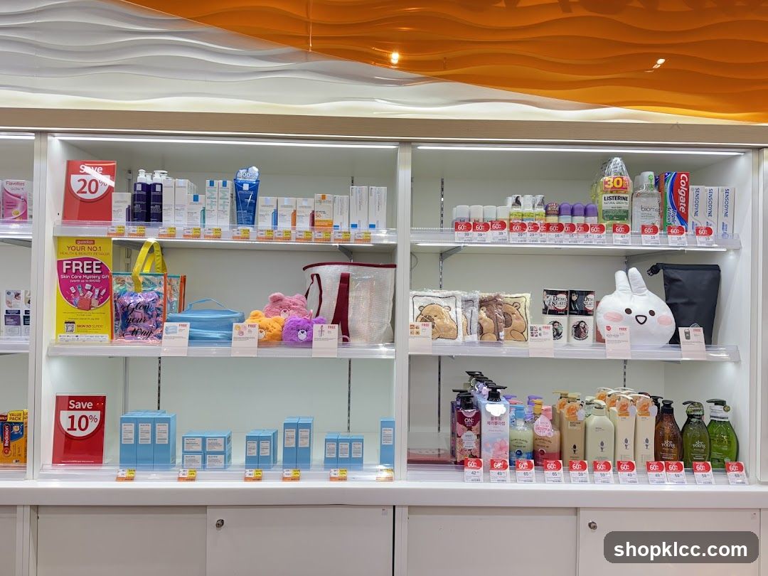 Cosmetics and Personal Care Products Display