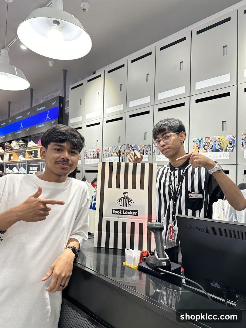 Foot Locker Staff and Customer
