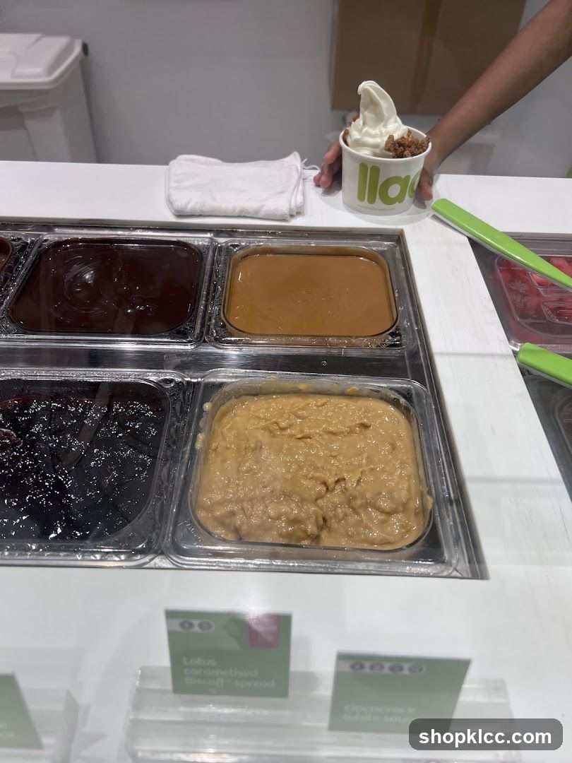 Ice Cream Flavors Display