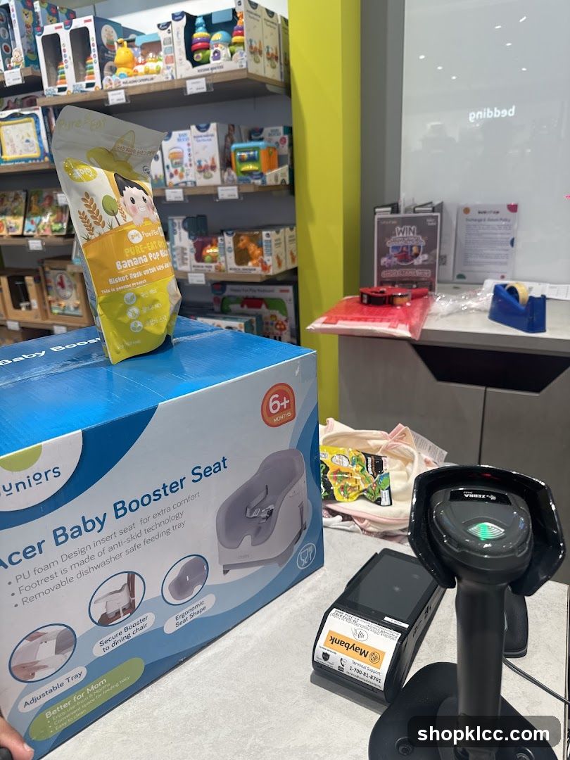 Baby Store Interior with Products on Counter