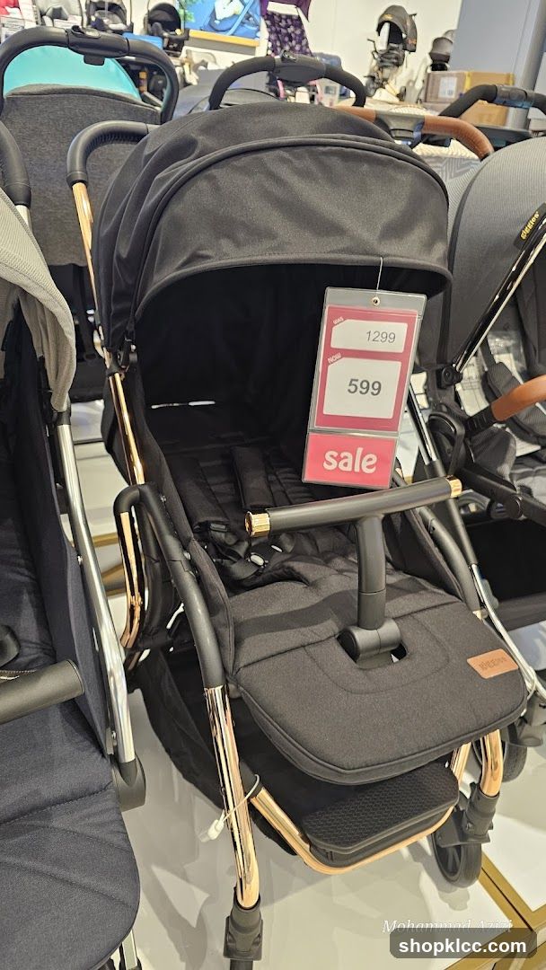 Stroller Display with Sale Tag