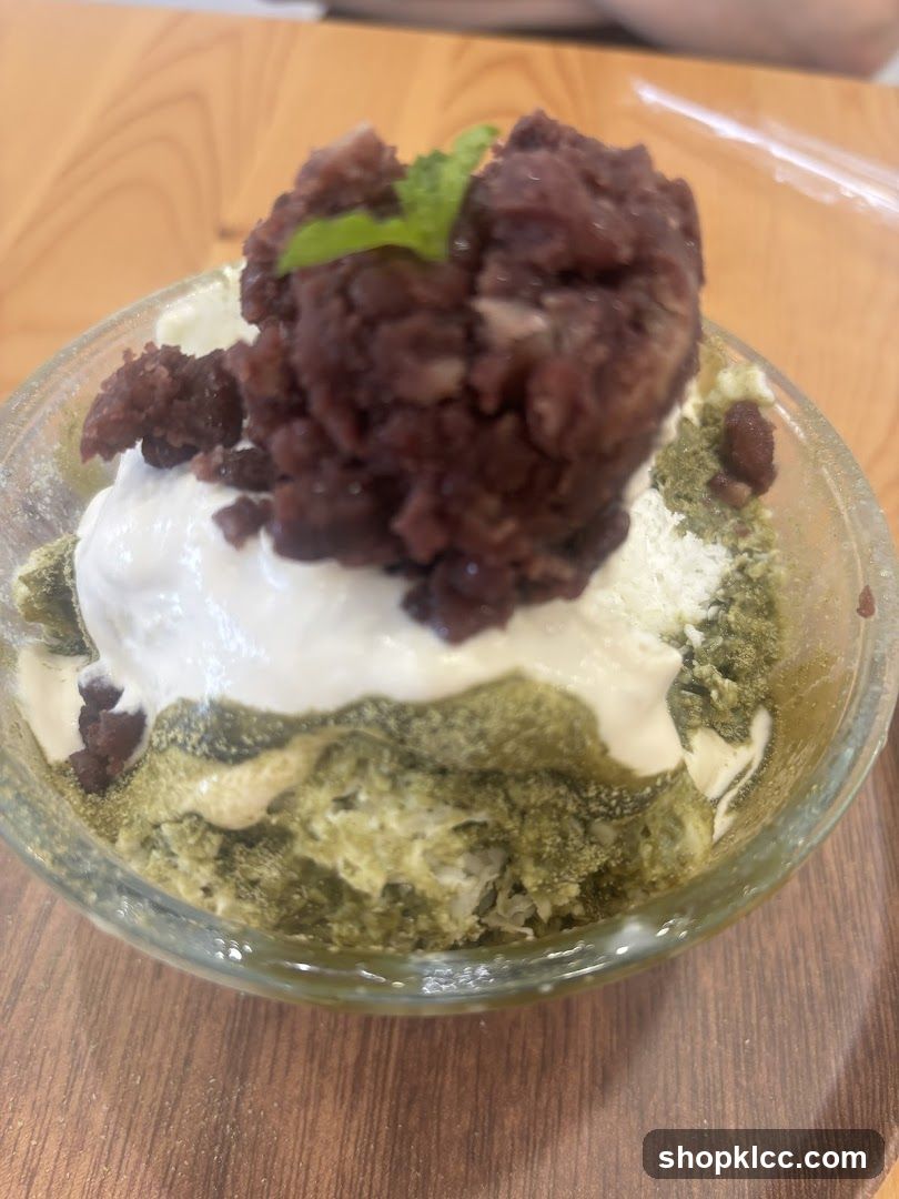 Matcha Dessert with Red Bean Paste