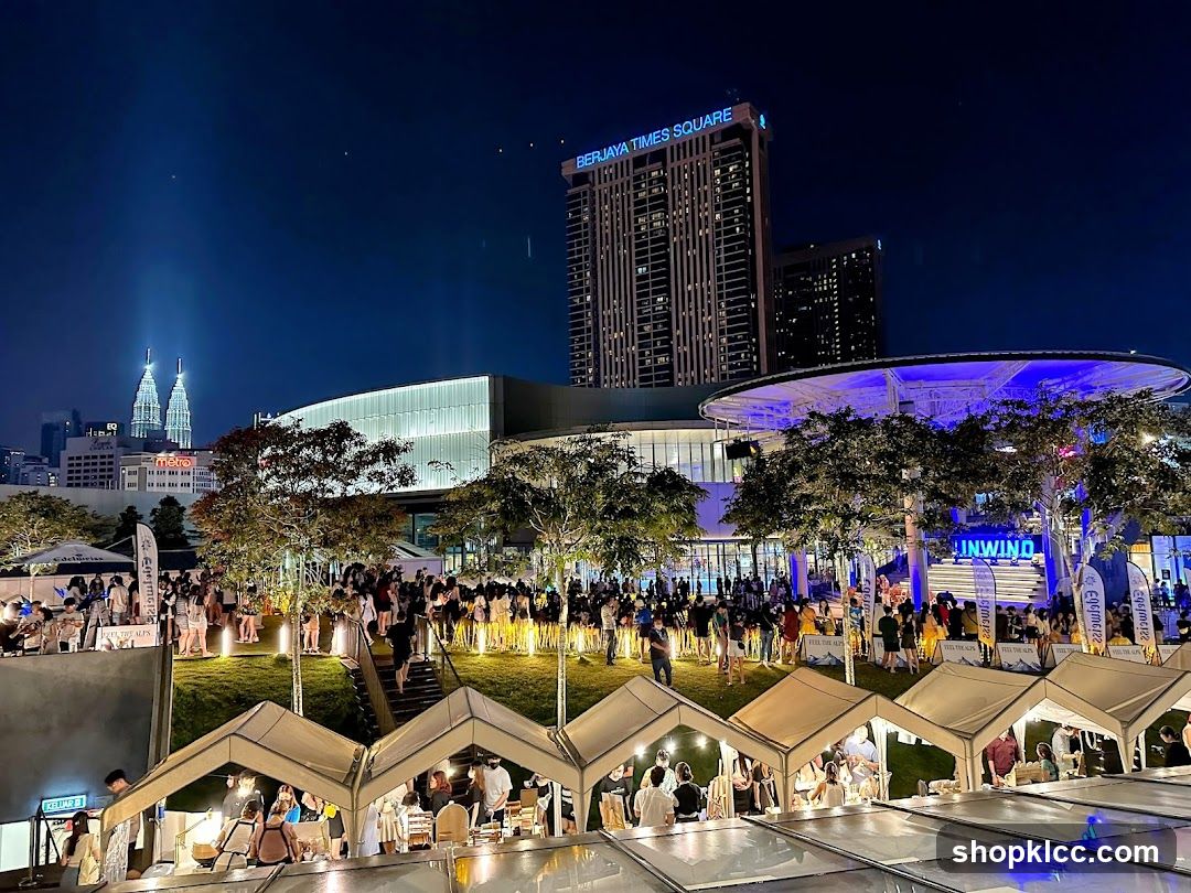 Night Market Scene at Berjaya Times Square
