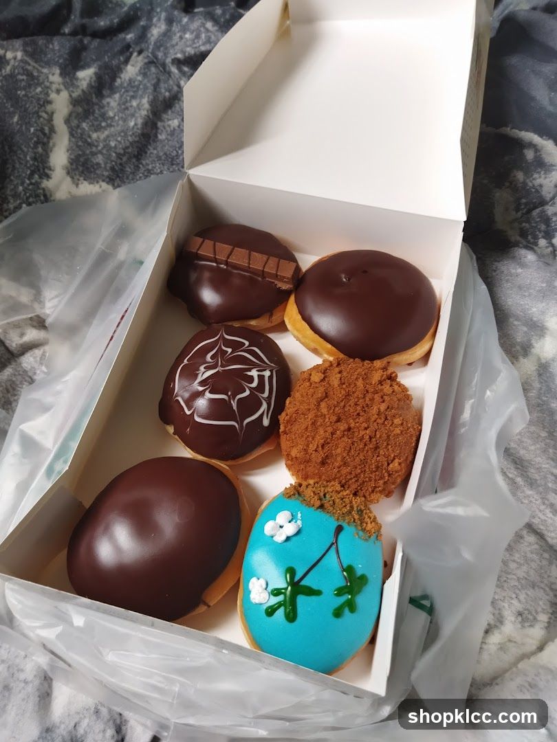 Box of assorted donuts
