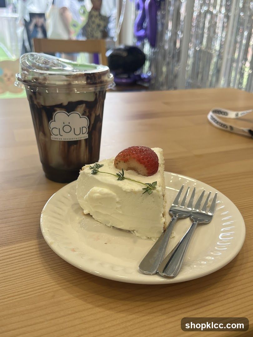 Cake and Drink on Table