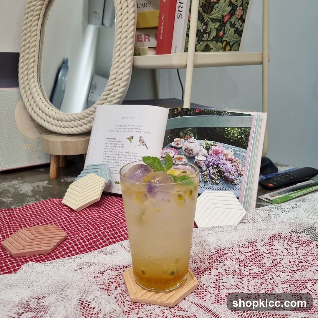 Cocktail with Book and Decor