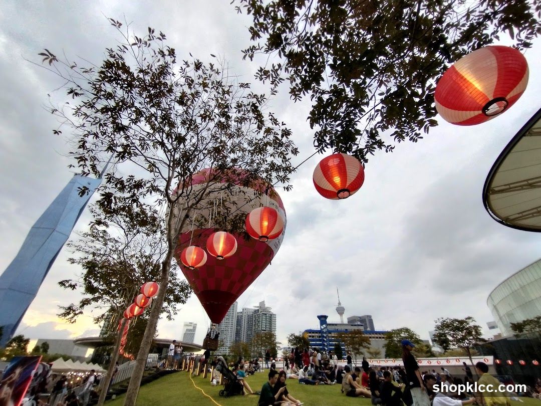 Hot Air Balloon Festival Scene