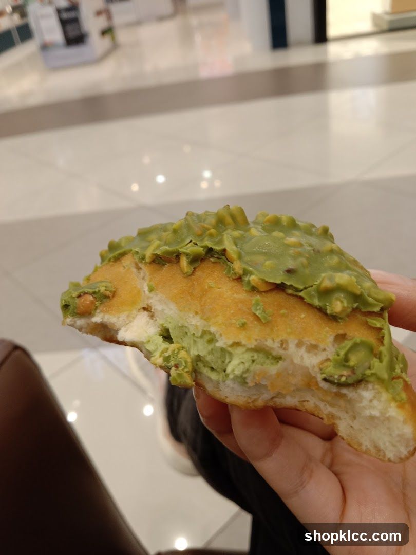 Donut with green frosting