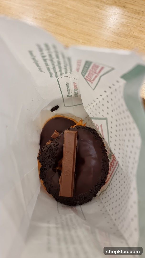 Chocolate Donuts with Kit Kat