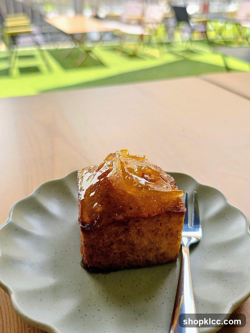 Caramel Topped Cake Slice
