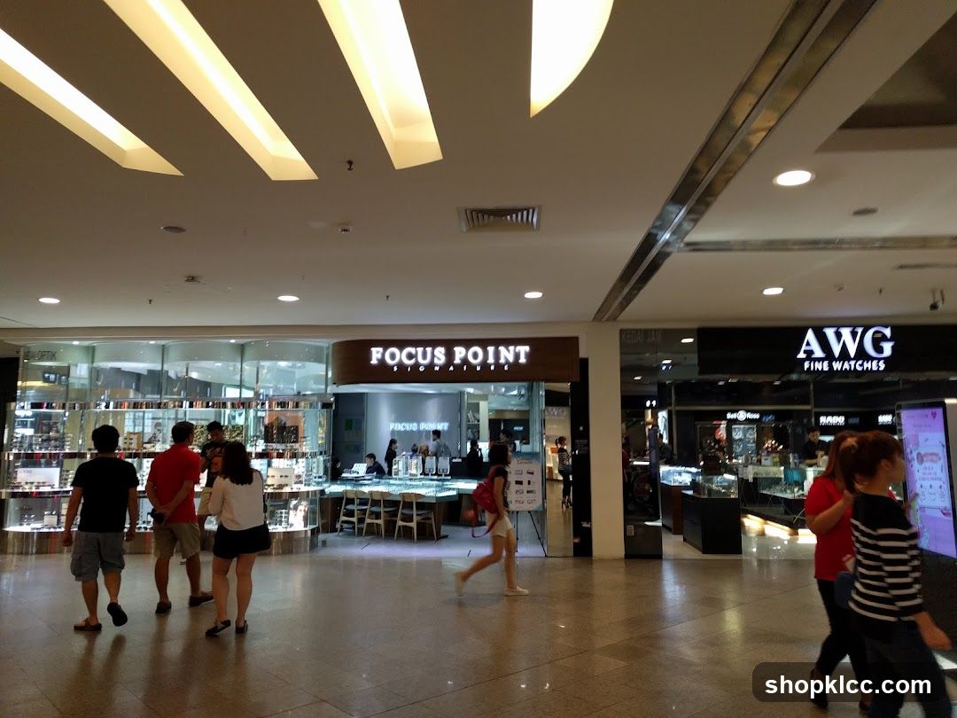 Mall interior with shops