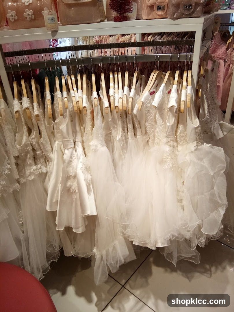Children's Dresses on Display
