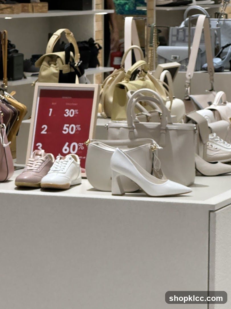 Footwear and Handbag Display